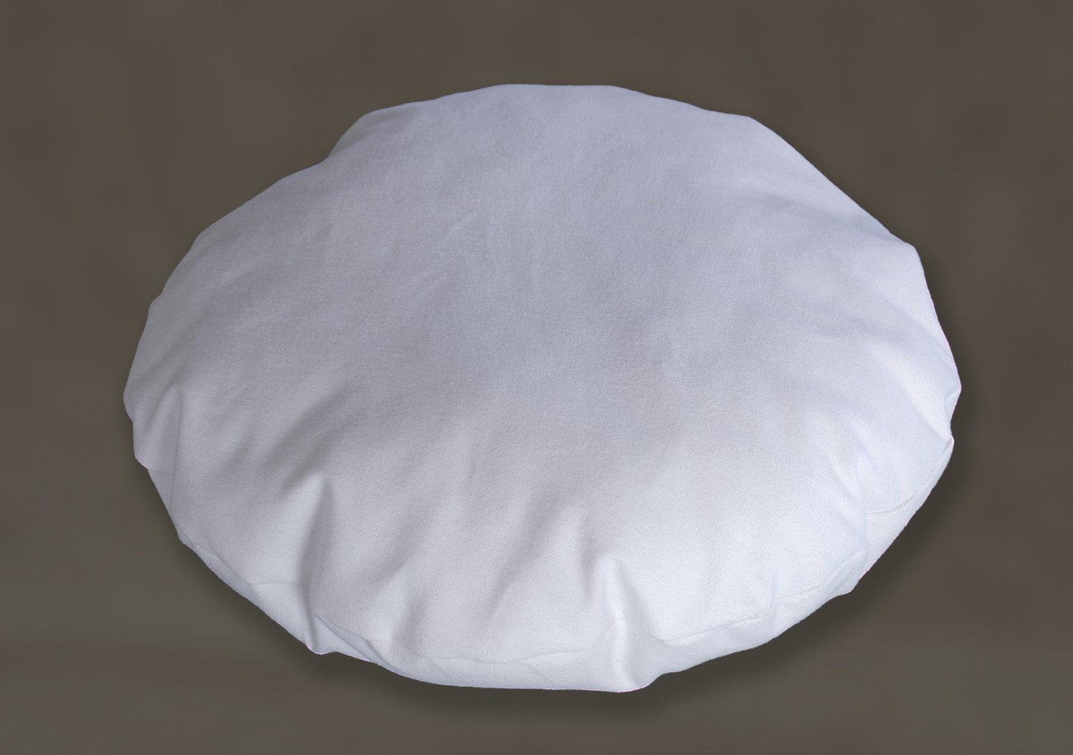 Kussentje, rond, creme, katoen, biologisch, kist, opbaren, begrafenis, uitvaart, ecologisch, rond